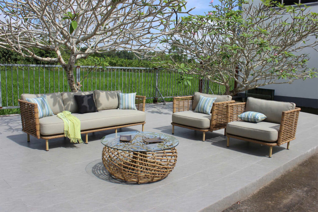 Vải sofa ngoài trời rất được ưa chuộng
